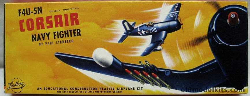 Lindberg 1/48 F4U-5N Corsair, 512 plastic model kit